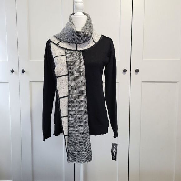 Verme ami women 2 in 1 sweater and scarf combo - Picture 1 of 7